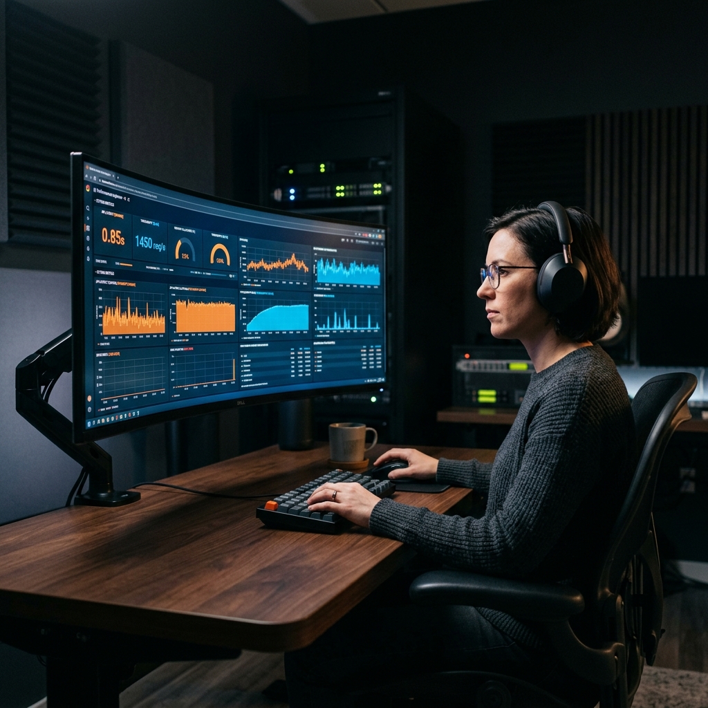 Performance Engineer Analyzing Data